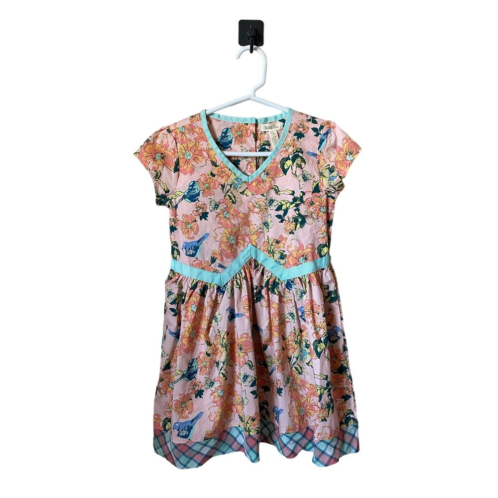 Matilda Jane Friends Forever Sienna bluebird floral print dress girls sz 6